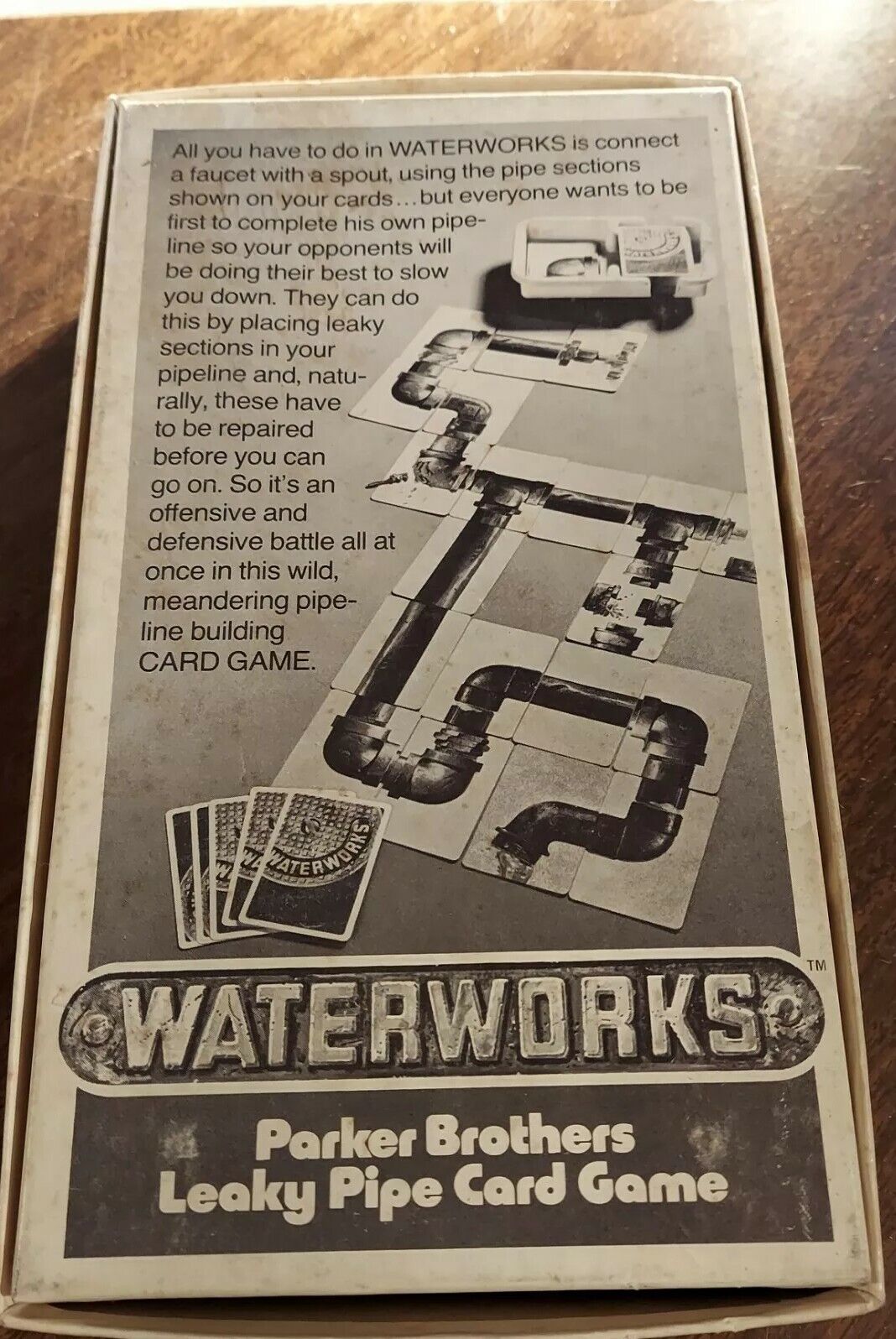 Vintage 1972 WATERWORKS Parker Brothers Leaky Pipe Card Game