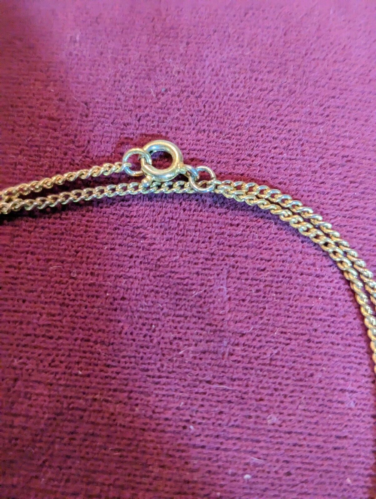 Necklace Butterfly Insect in Gold Tone 16" Link Chain Spring Ring Clasp