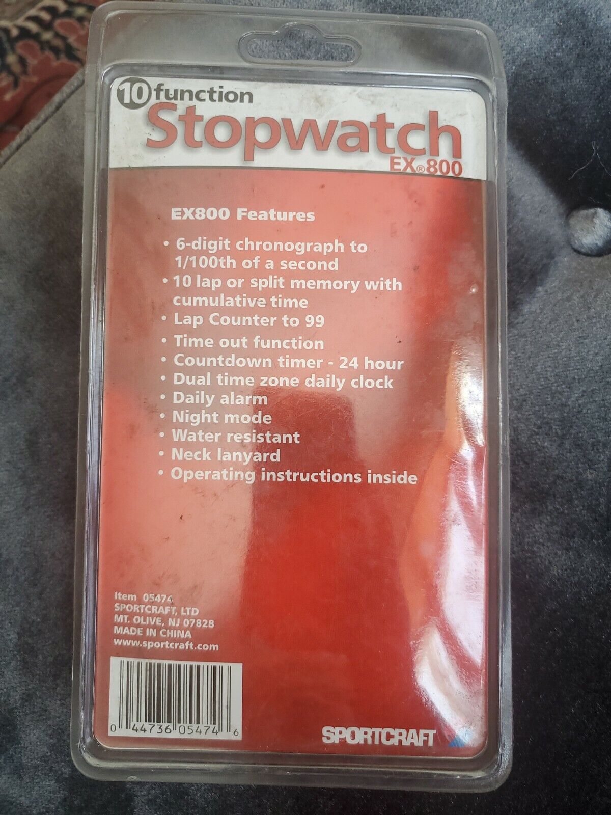 Sportcraft EX 800 - Stopwatch and Timer - New- 10 Functions + water resistant