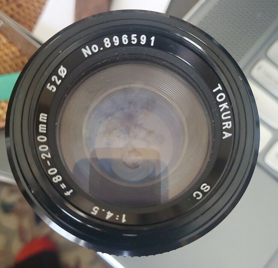 Vintage Tokura 80-200 MM 1:4.5 No 896591 Lense Taiwan