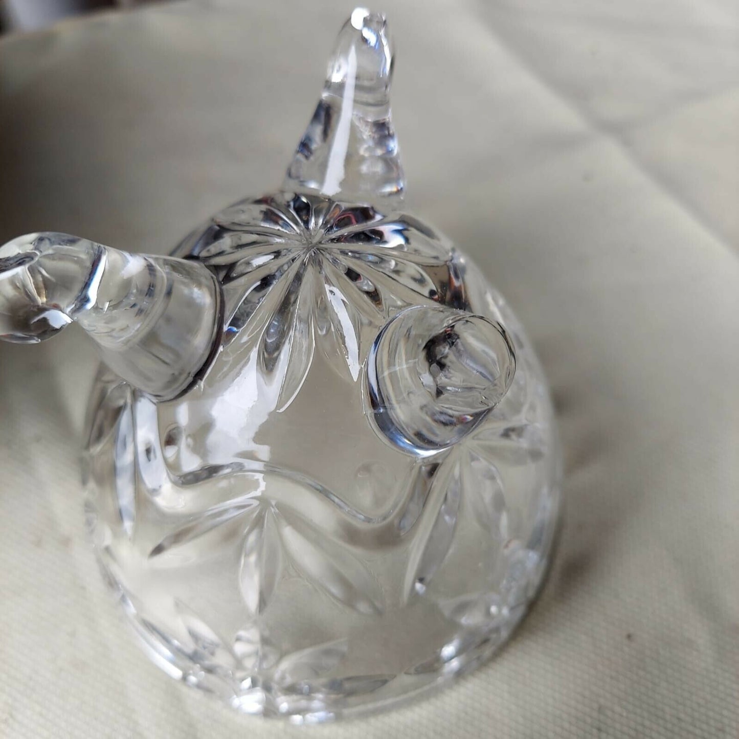 Crystal Clear Egg Shaped Crystal Glass Candy Dish