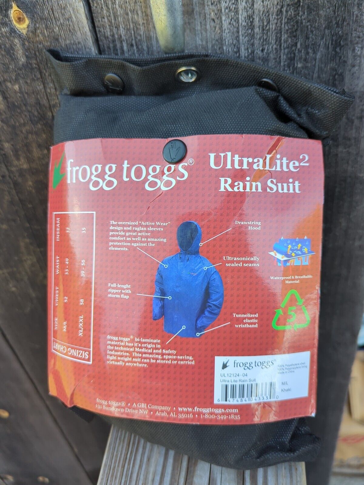 Frogg Toggs Ultra Light 2 Rain Suit M/L