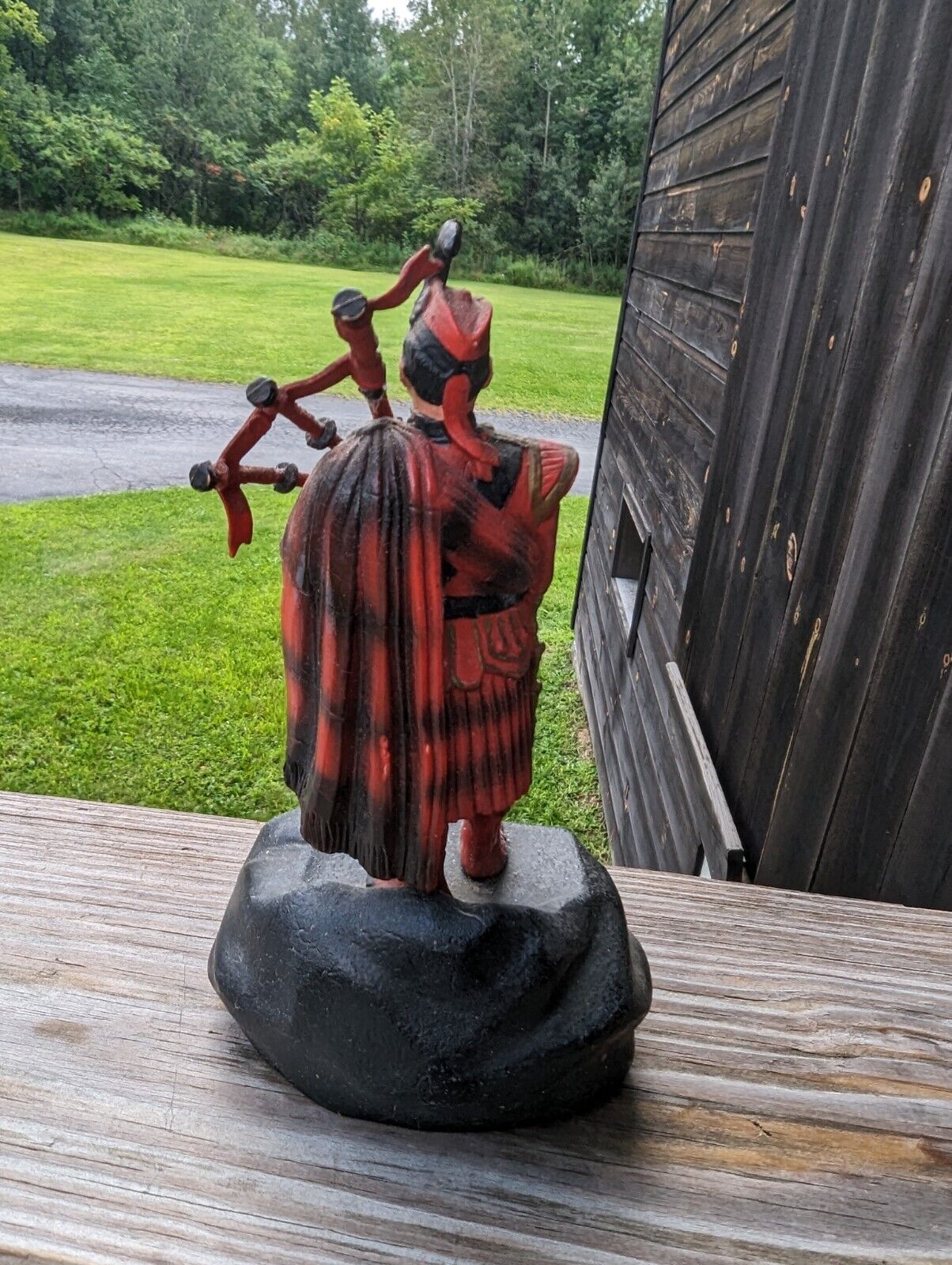 Scottish Piper Figurine About 8.5" Tall 4" Wide