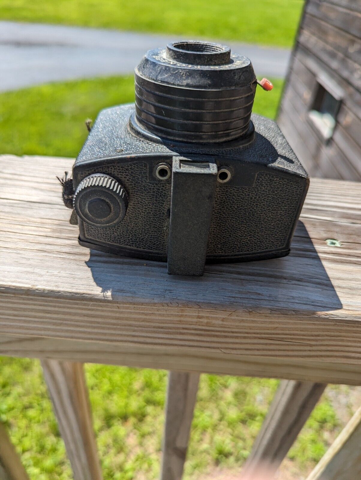 Vintage 1947 Ansco Pioneer Film Plastic Camera with STRAP Untested! Made in USA