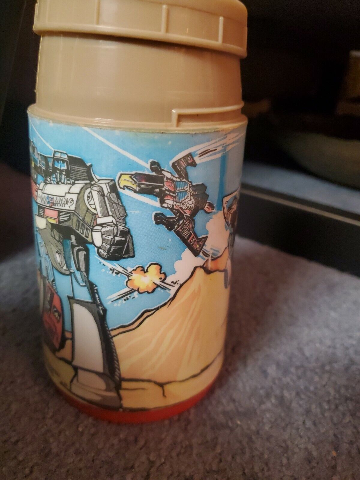 Vintage Hasboro 1984 Transformers Thermos