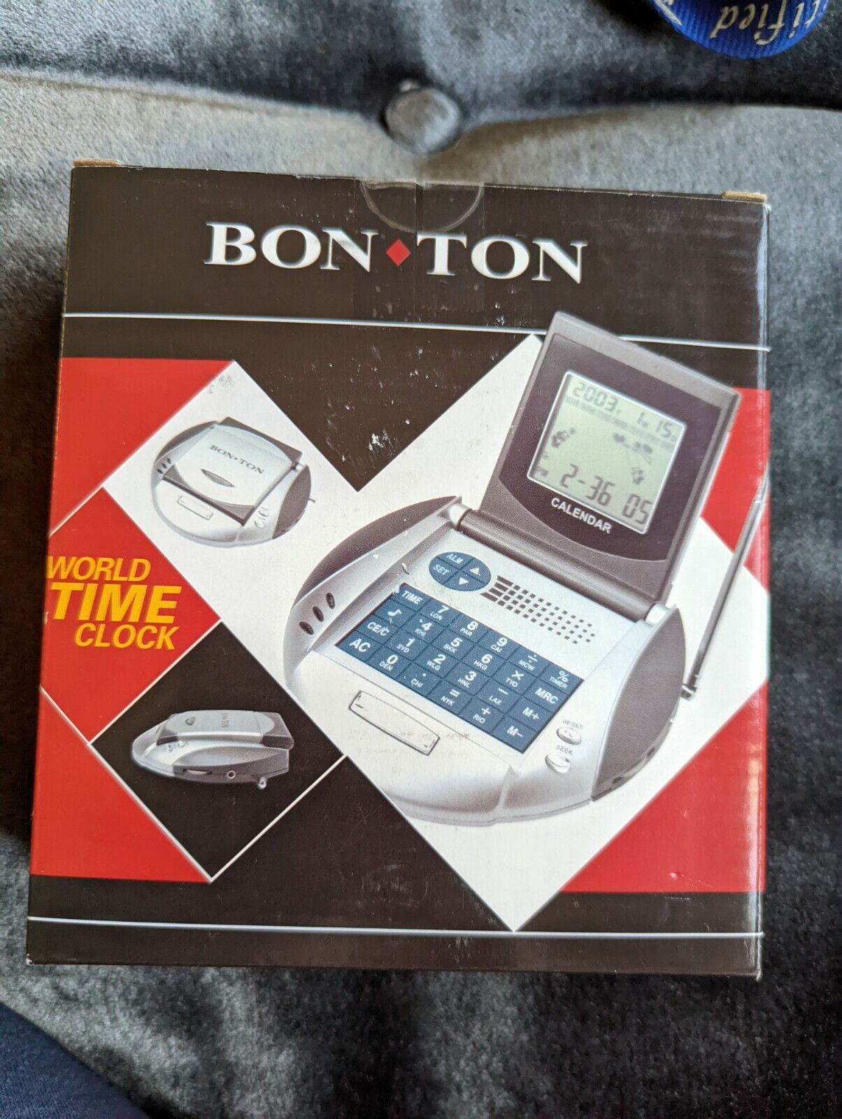 Vintage Bon Ton World Time Clock 2003 New In Box