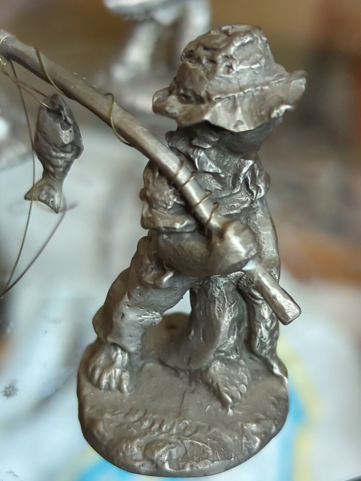 DeadEye, Cast Off, First Catch, Three International Pewter Figurines