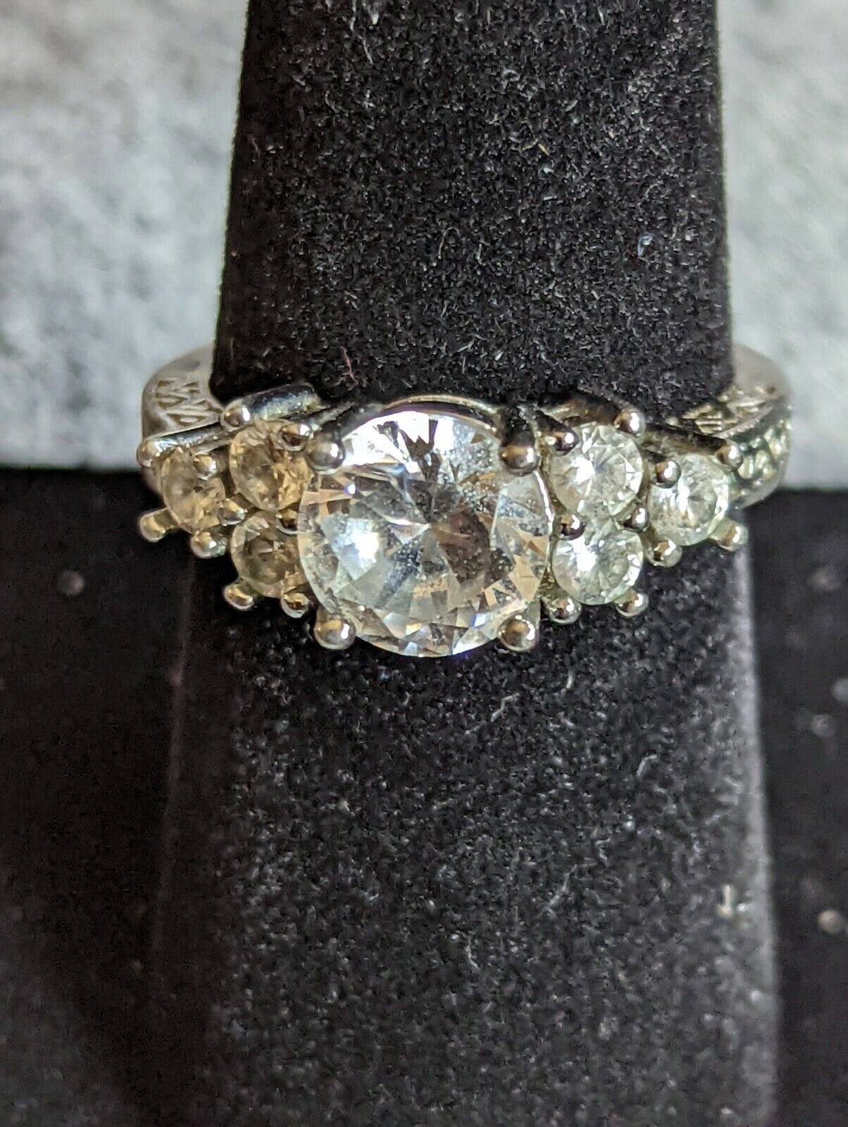 Size 8 Cz Sterling Silver 925 Ring