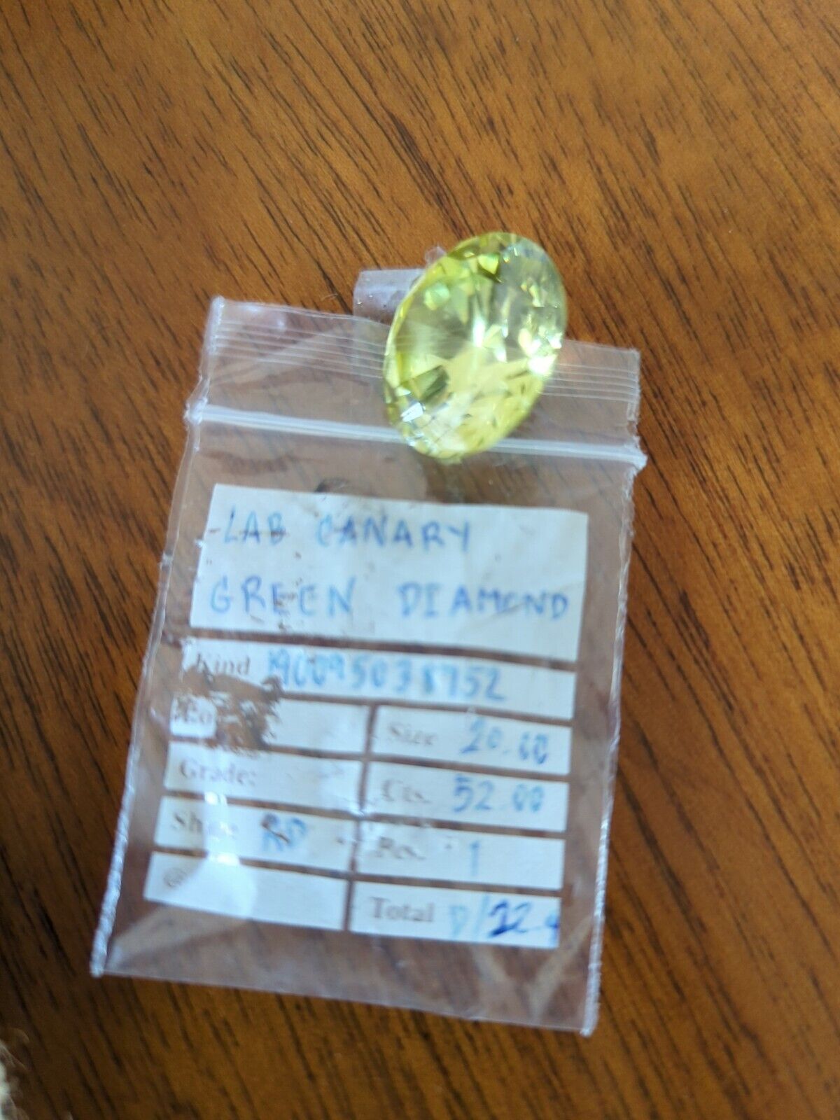 Lab Canary Green Diamond Round Polished Stone 52.00 cts