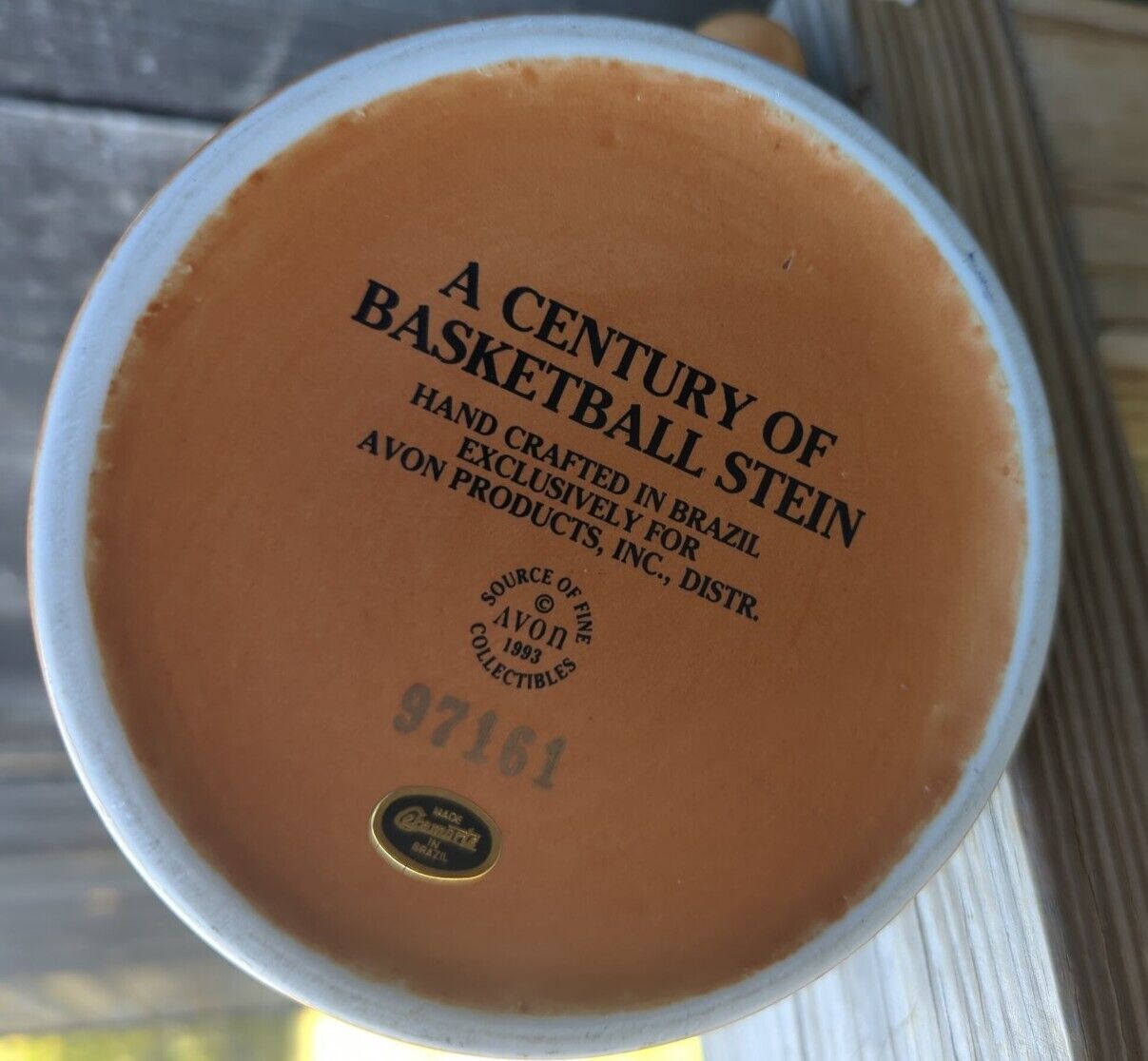 Avon 1993 Collectable "A Century of Basketball" Stein beer mug