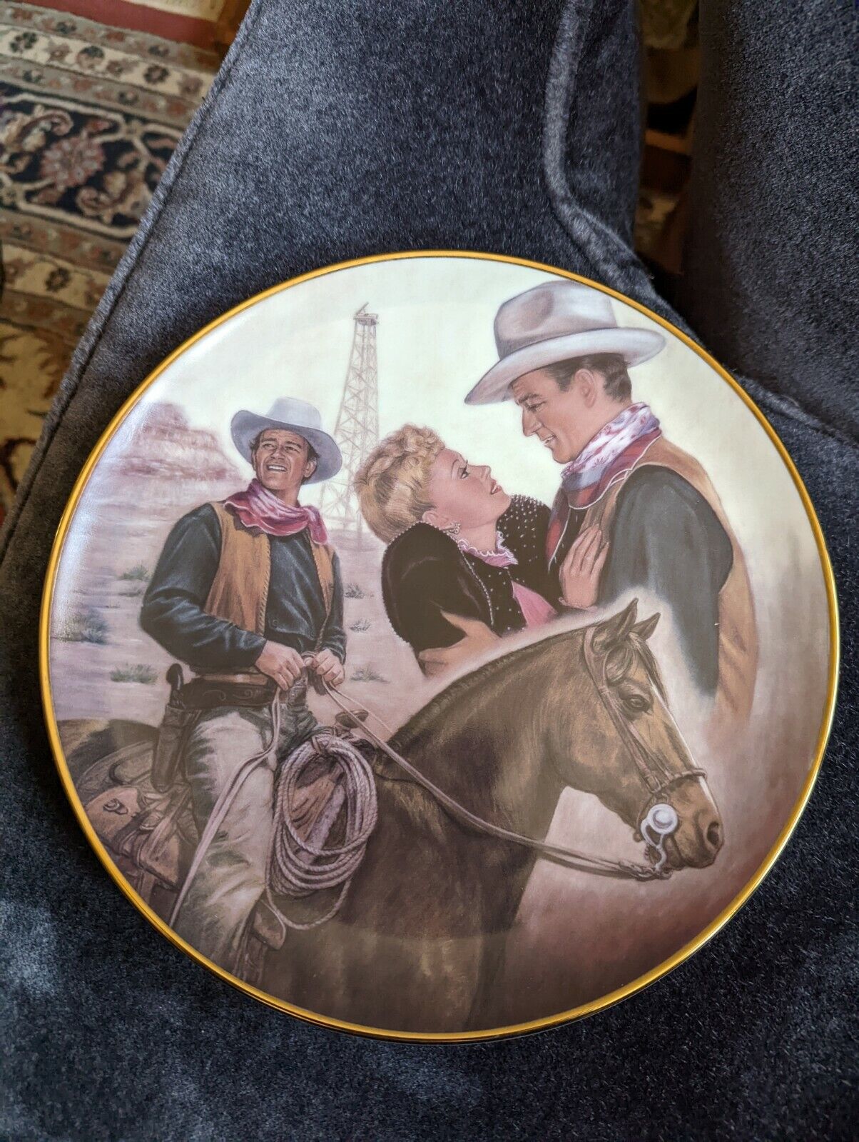 John Wayne WAR OF THE WILDCATS Plate 1992