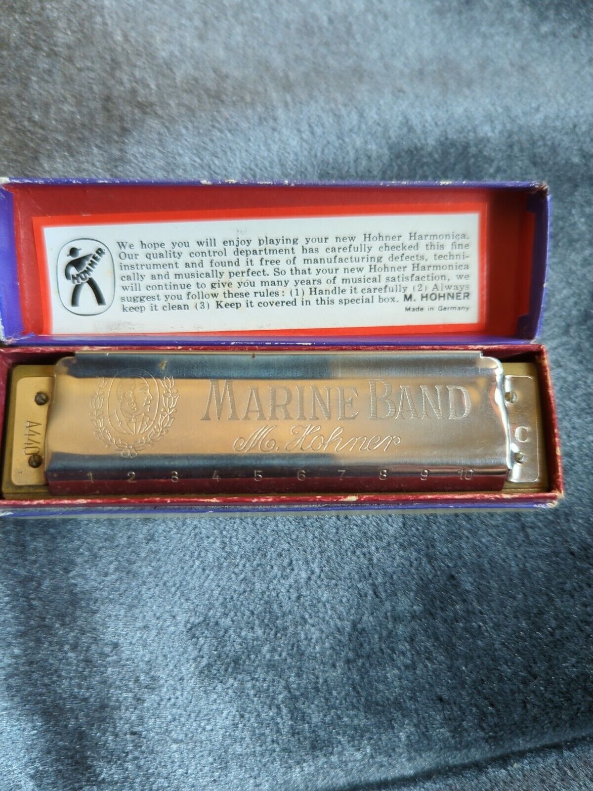 Marine Band M. Honer No 1896 Harmonica Germany