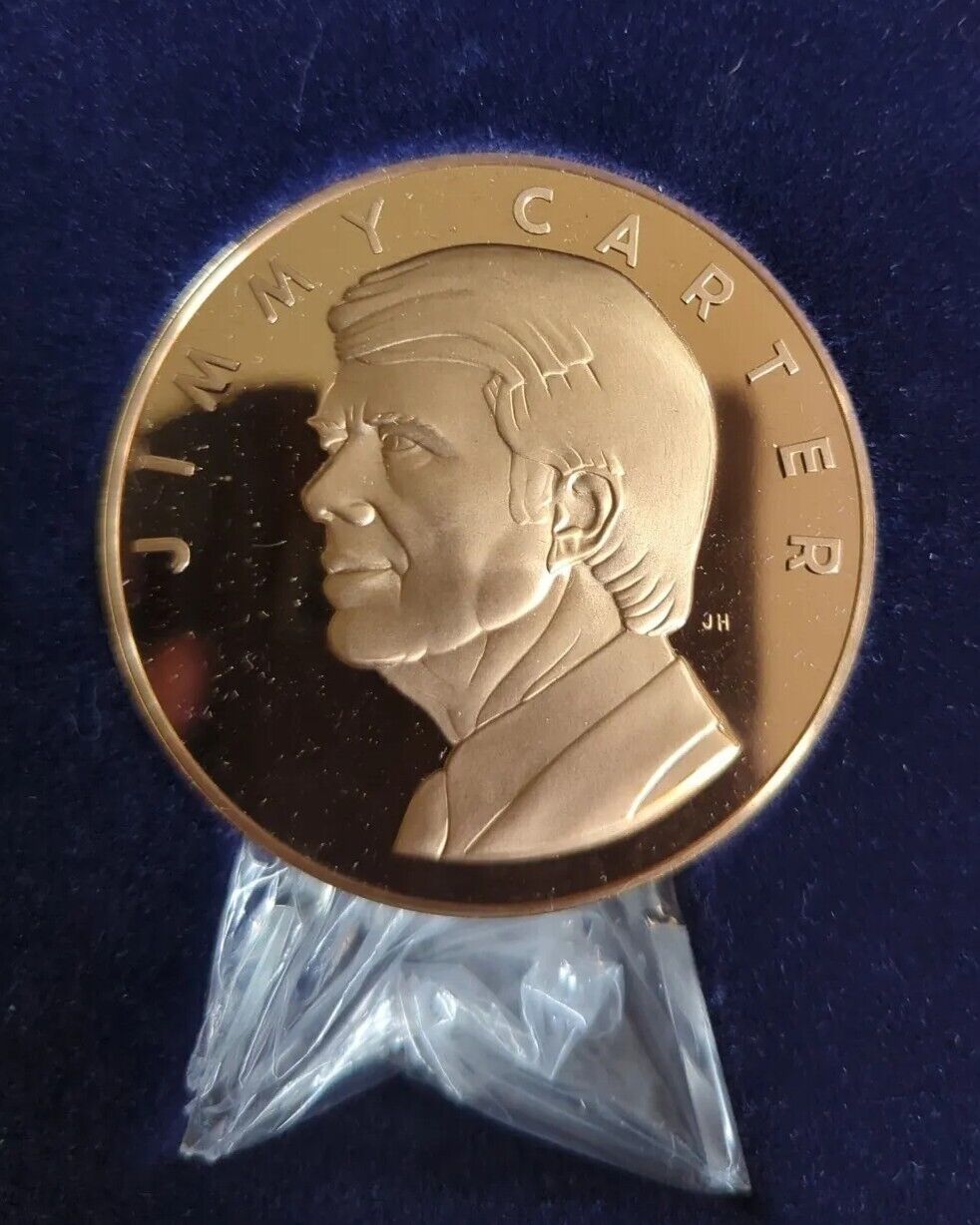 President Jimmy Carter Presidential Inaugural Medal Bronze Franklin Mint large