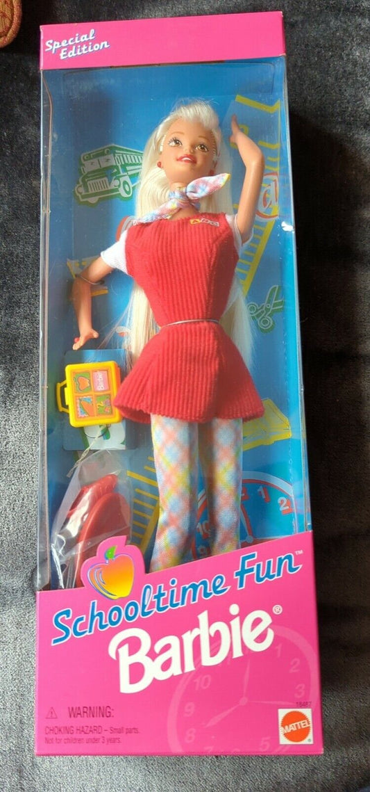 Schooltime Fun Barbie Doll Special Edition 1997 Mattel #18487 Damaged Box