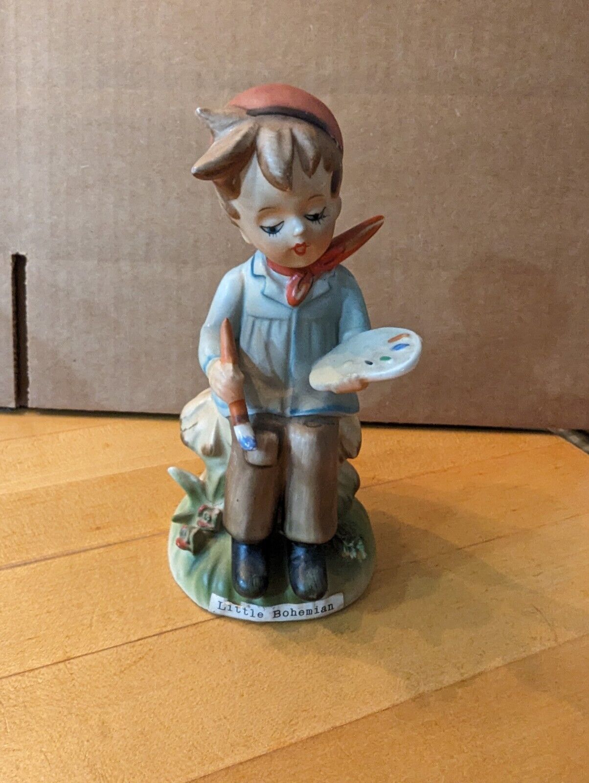 Erich Stauffer Little Bohemian Painter Figurine Porcelain U8543 Vintage Japan