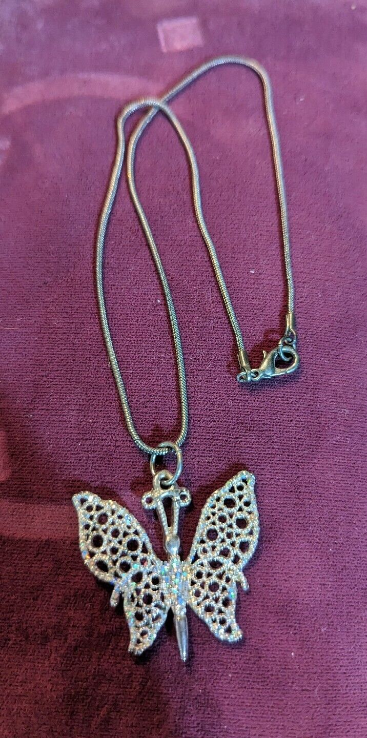 Monarch Butterfly Pendant Necklace