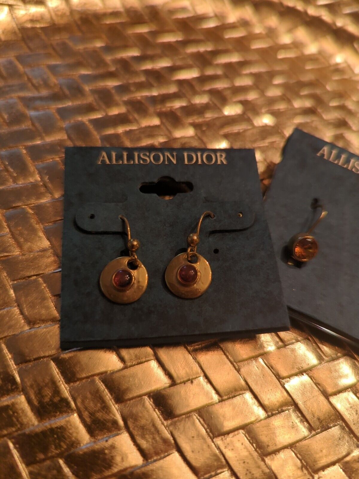 Allison Dior Dangling Earrings Two Sets Of Two.