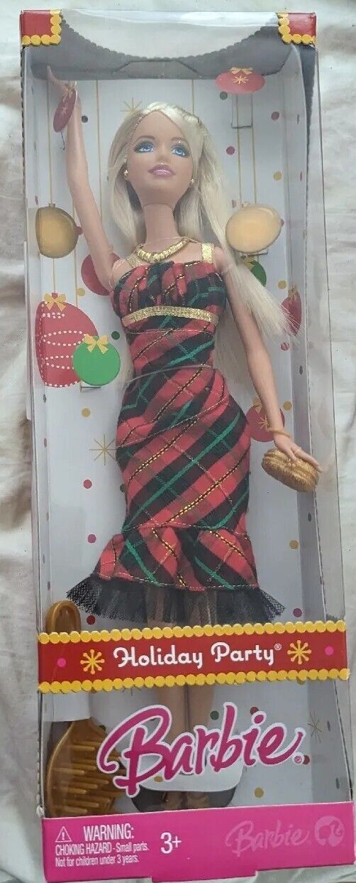 Barbie Christmas Holiday Doll 2008 Party Dress and Purse. NRFB