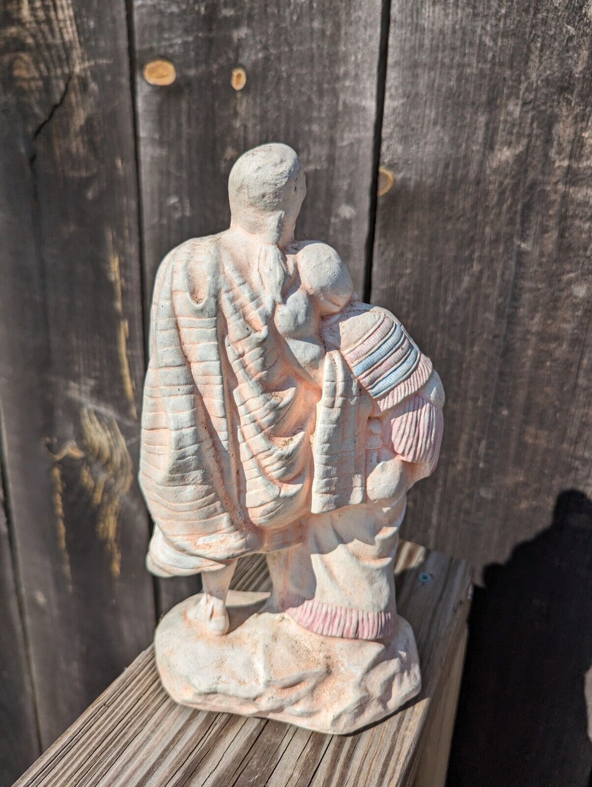 Native American Couple Ceramic Figure