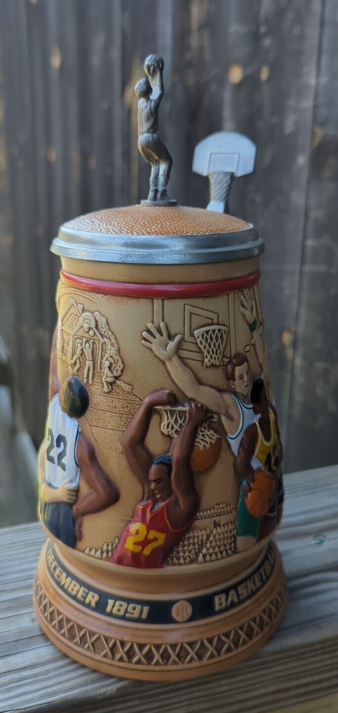 Avon 1993 Collectable "A Century of Basketball" Stein beer mug