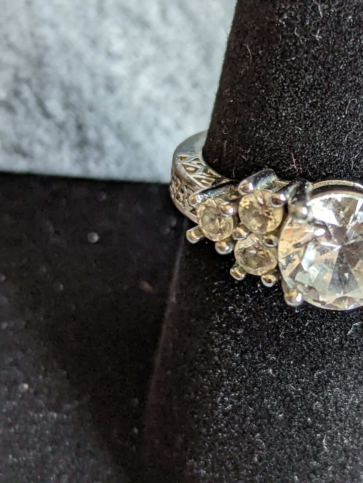 Size 8 Cz Sterling Silver 925 Ring