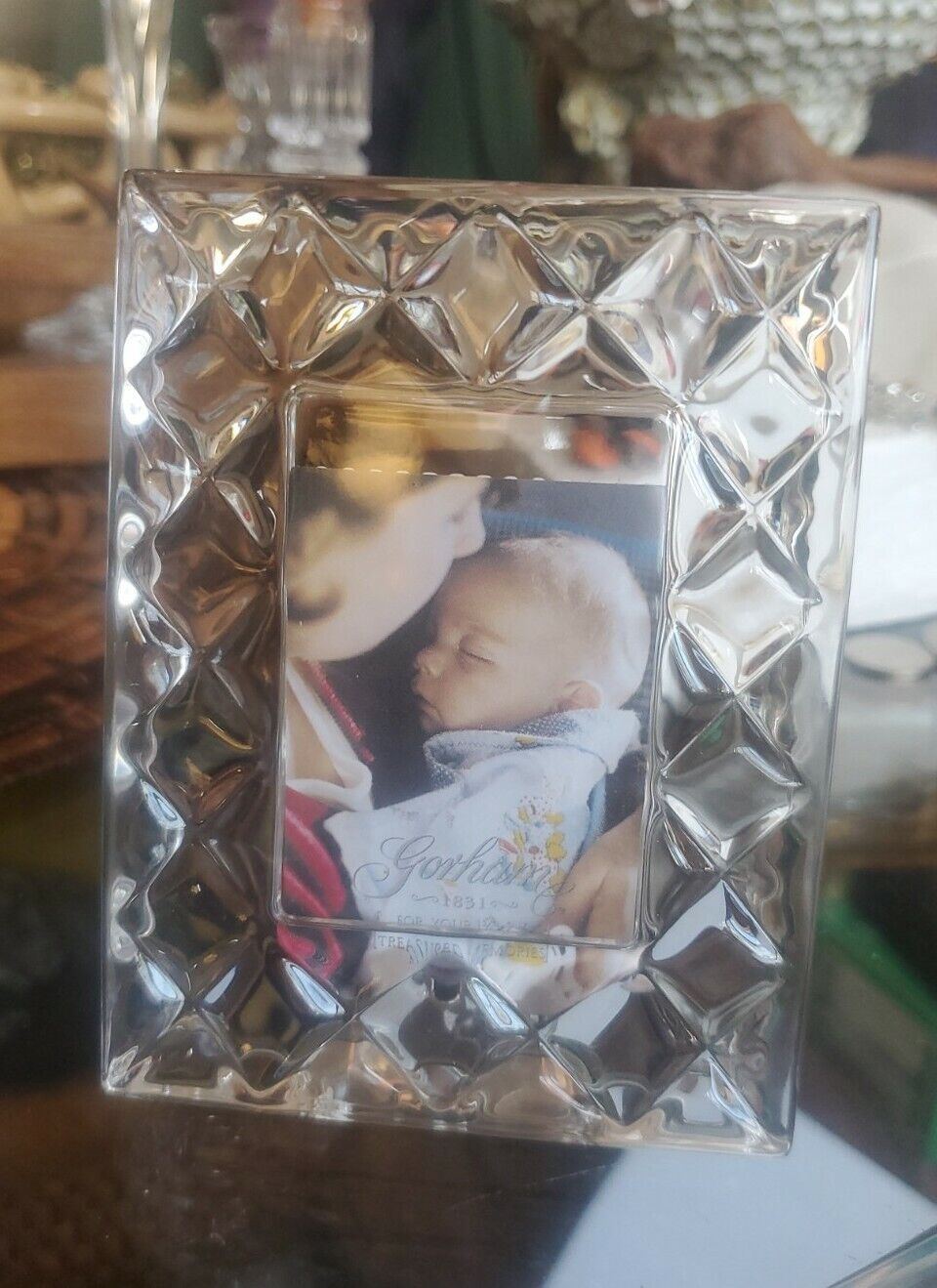 Gorham Sentimental Traditions Mini Frame Full Lead Crystal Frame Czec Republic