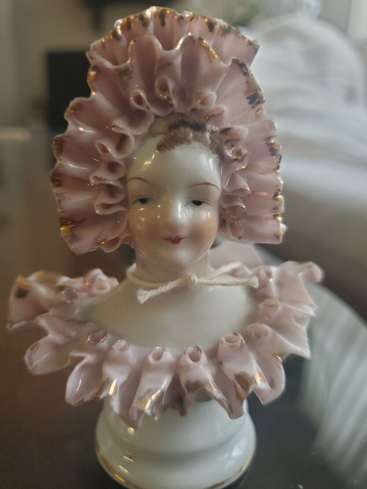 Vintage Mini Venetian Lady porcelain Figurine