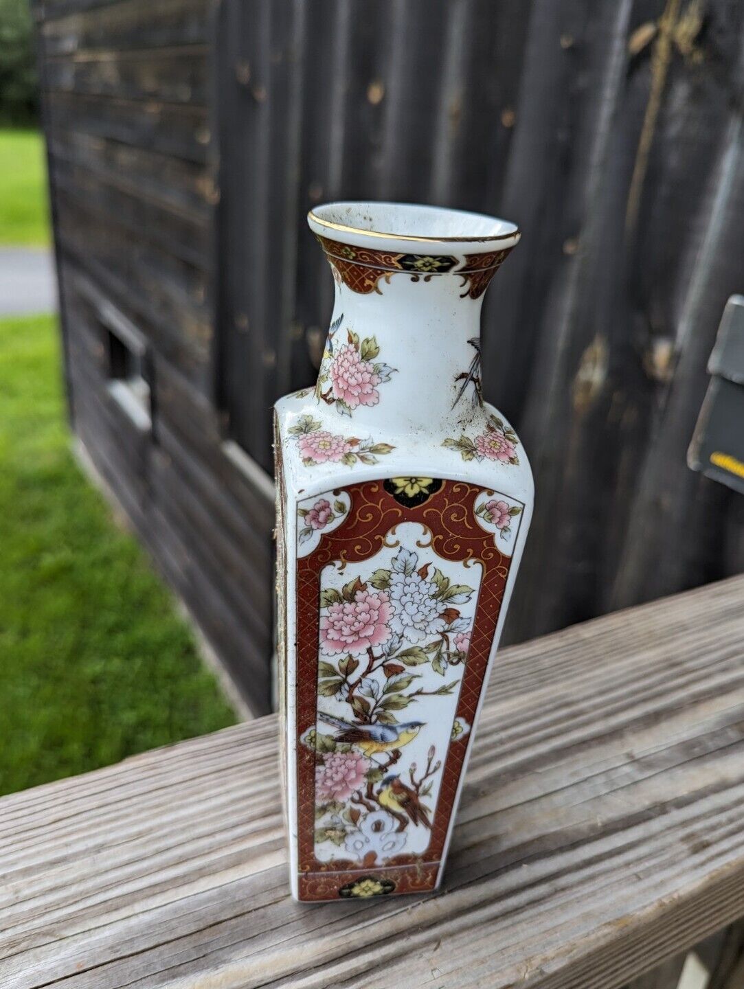 Vintage Takakashi Japanese Vase Porcelain 8" Tall