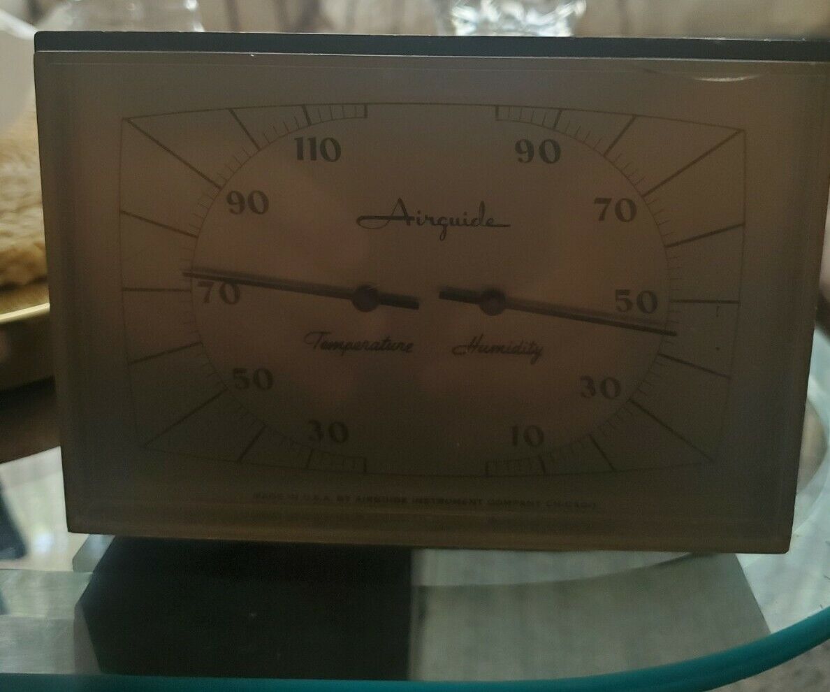 Vintage Airguide Temperature & Humidity Indicator