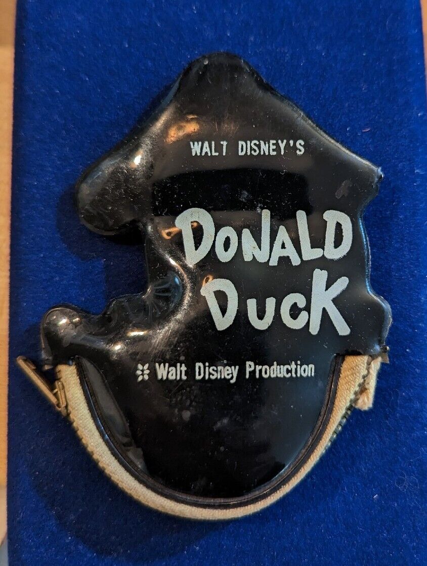 Vintage Disney Donald Duck Plastic Coin Purse