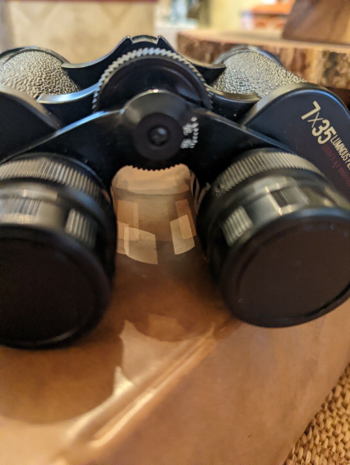 Vintage Sensi 7x35 Fully Coated Capped Binoculars With Case