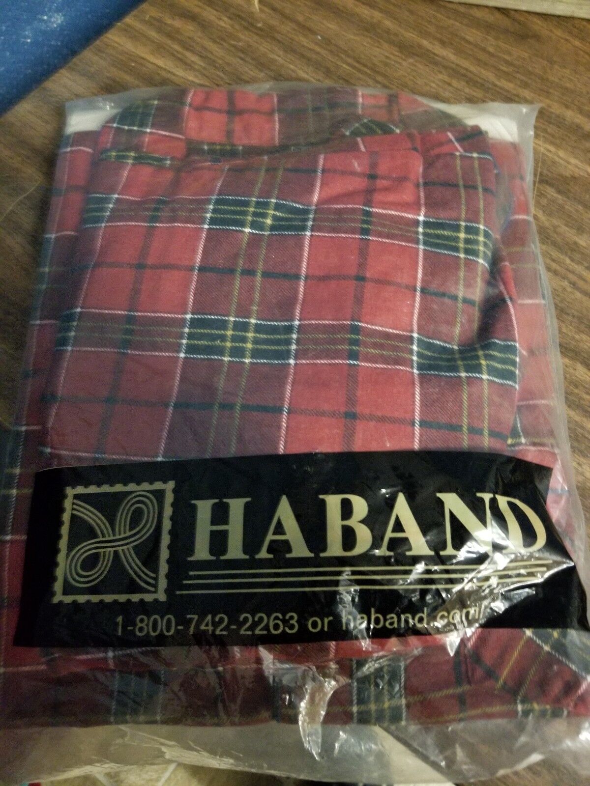 Haband, Classic Checkered Red PJs, Size 12, XL