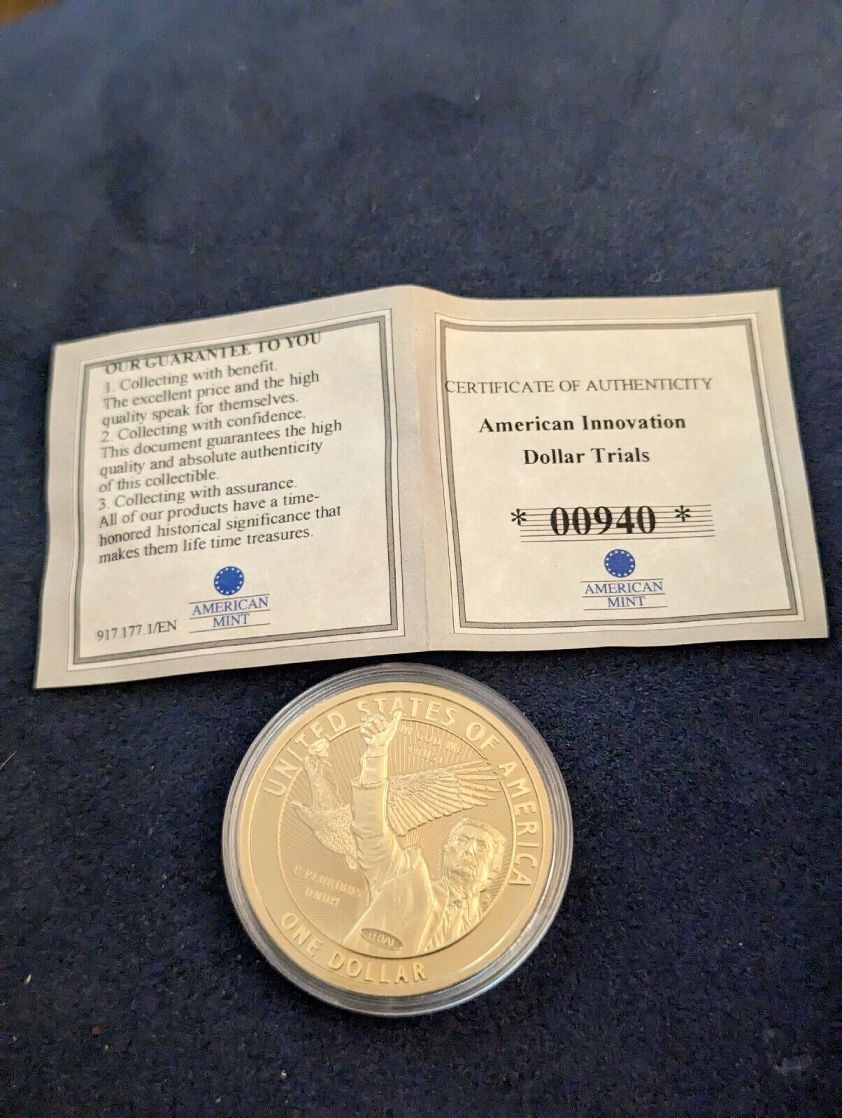 Apollo 7 - American Innovations Dollar Trial Coin Trump Commemorative Collection