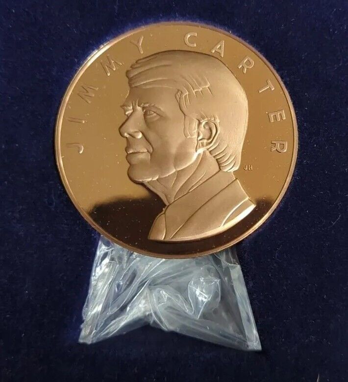 President Jimmy Carter Presidential Inaugural Medal Bronze Franklin Mint large