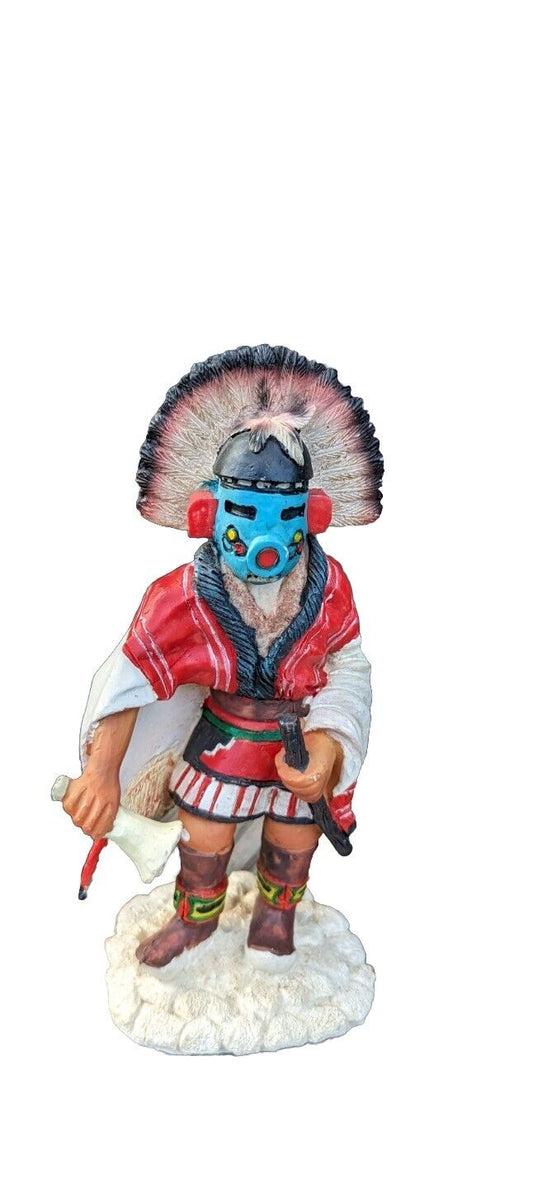 Vintage 1980 Hopi Kachina Ceramic 7" Figurine