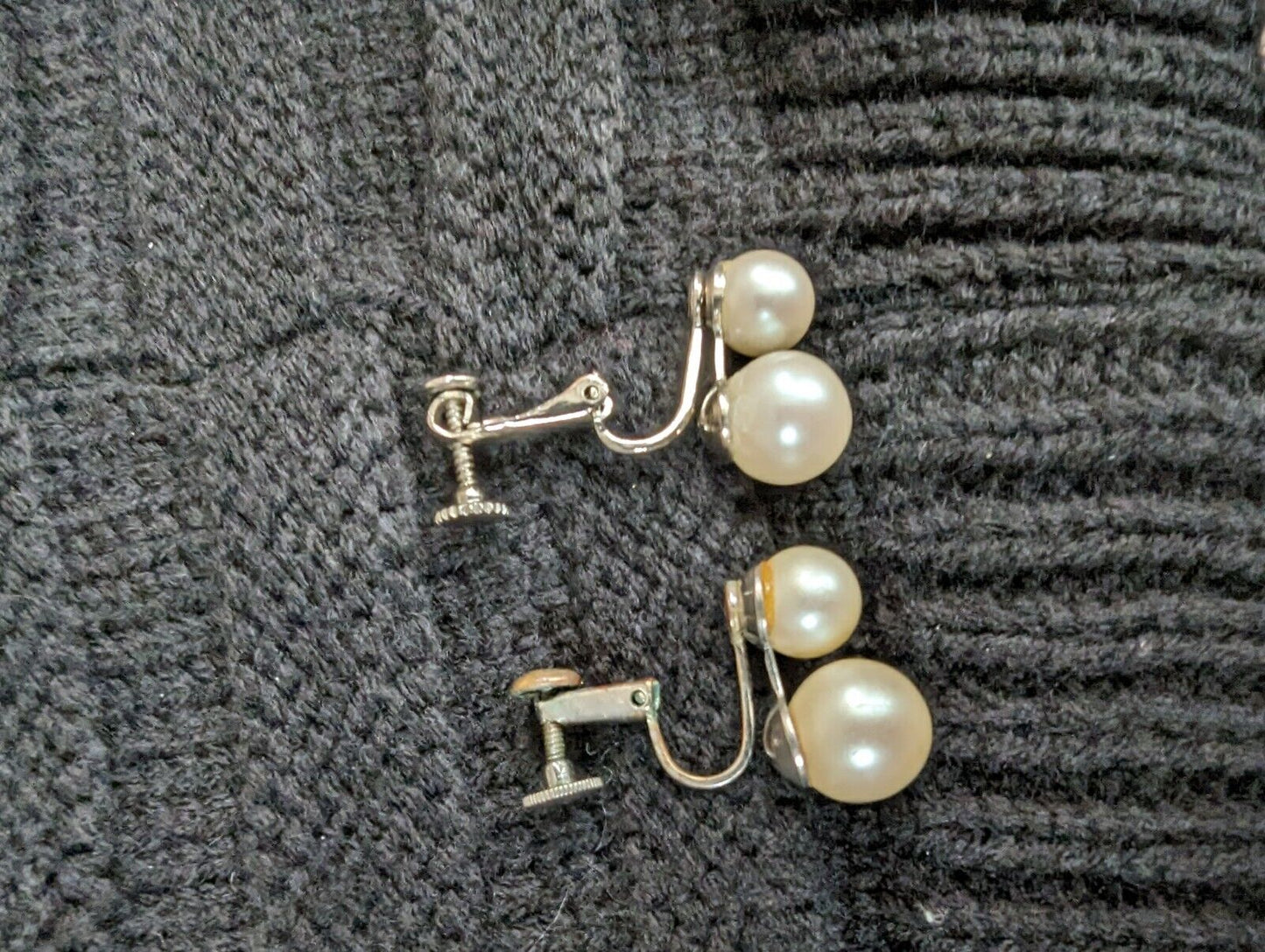 Vintage Faux Pearl Earrings