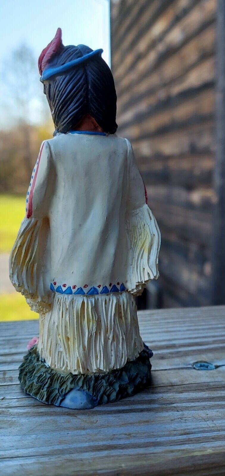 American Native Girl Ceramic Figurine