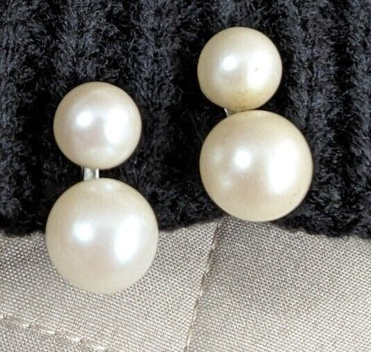 Vintage Faux Pearl Earrings