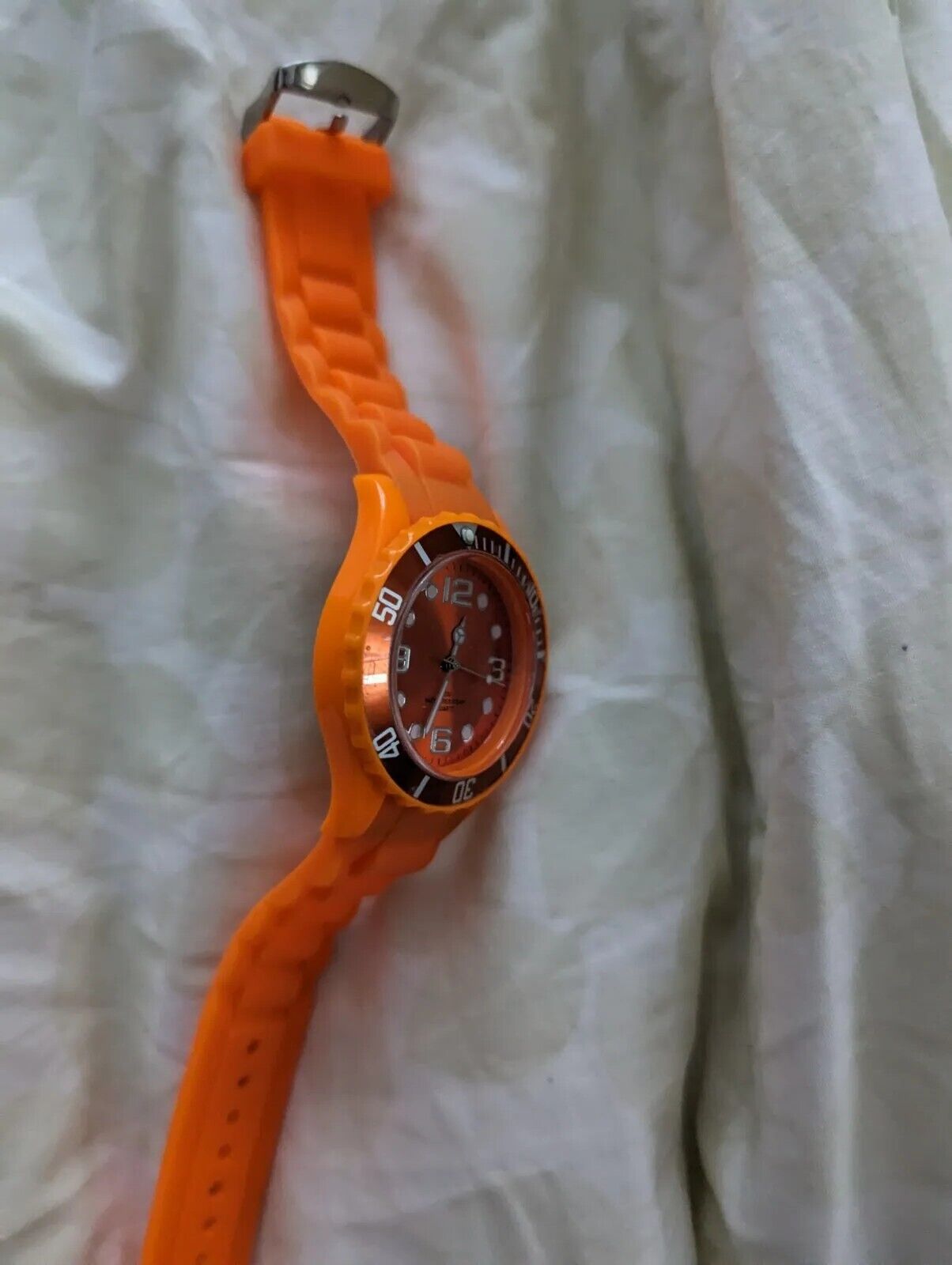 Sempre 36 Krippl Orange Dial Silicone Rubber Strap Quartz Watch AU3-CO-4005