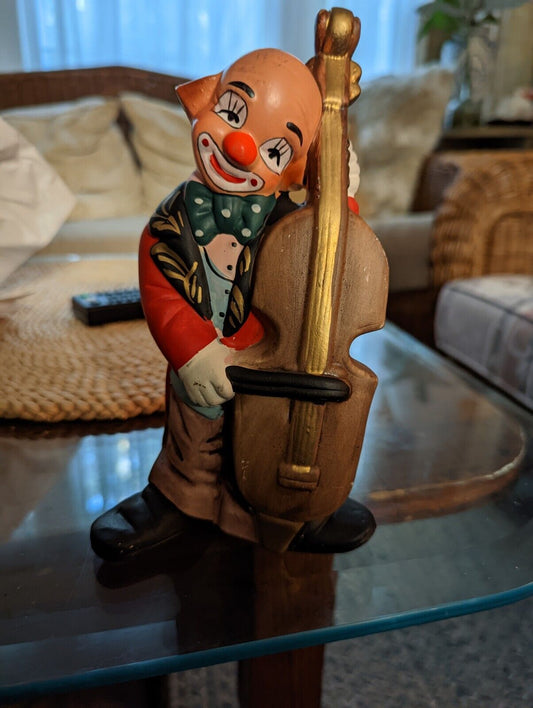 norleans hand made Portugal vintage clown playing base