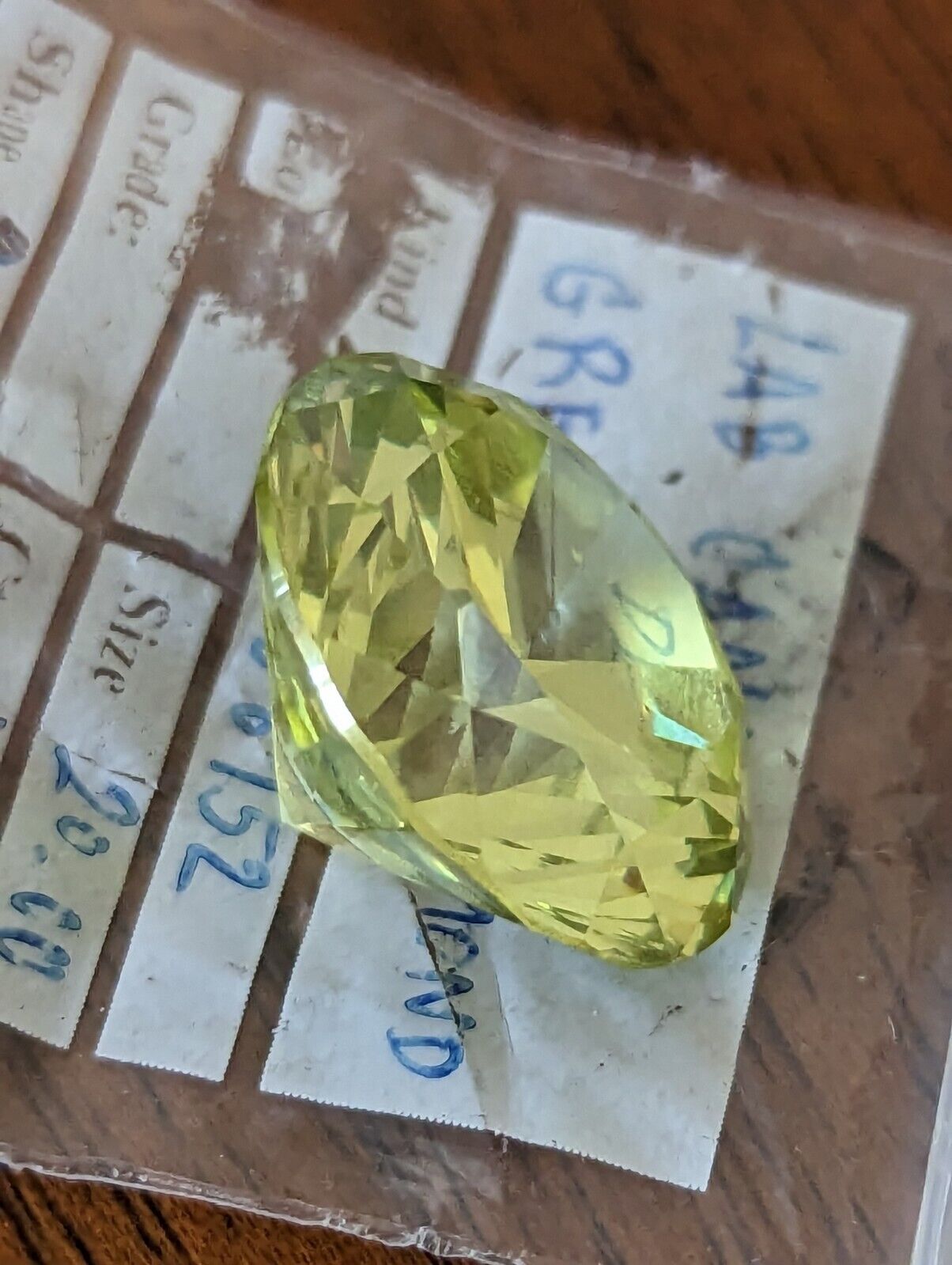 Lab Canary Green Diamond Round Polished Stone 52.00 cts