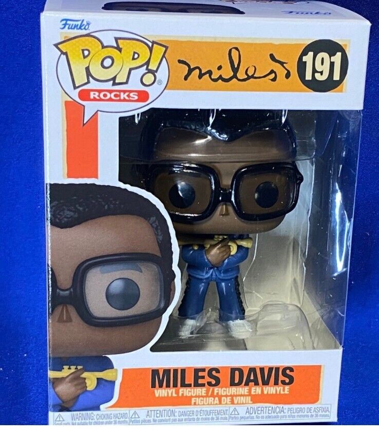 Funko Pop! Rocks: Miles Davis Vinyl Figure #191 ** Brand New in Box***