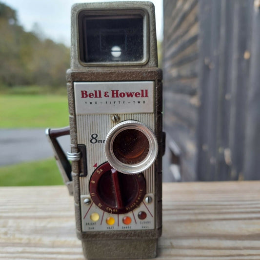 1954 vintage Bell and Howell model 252 8mm movie camera Two-fifty-two