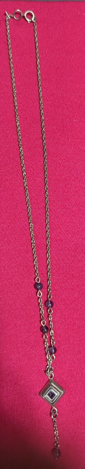 Vintage Sterling Silver 925 Necklace Marked