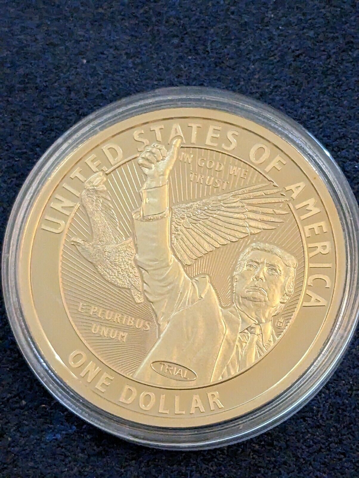 Apollo 7 - American Innovations Dollar Trial Coin Trump Commemorative Collection