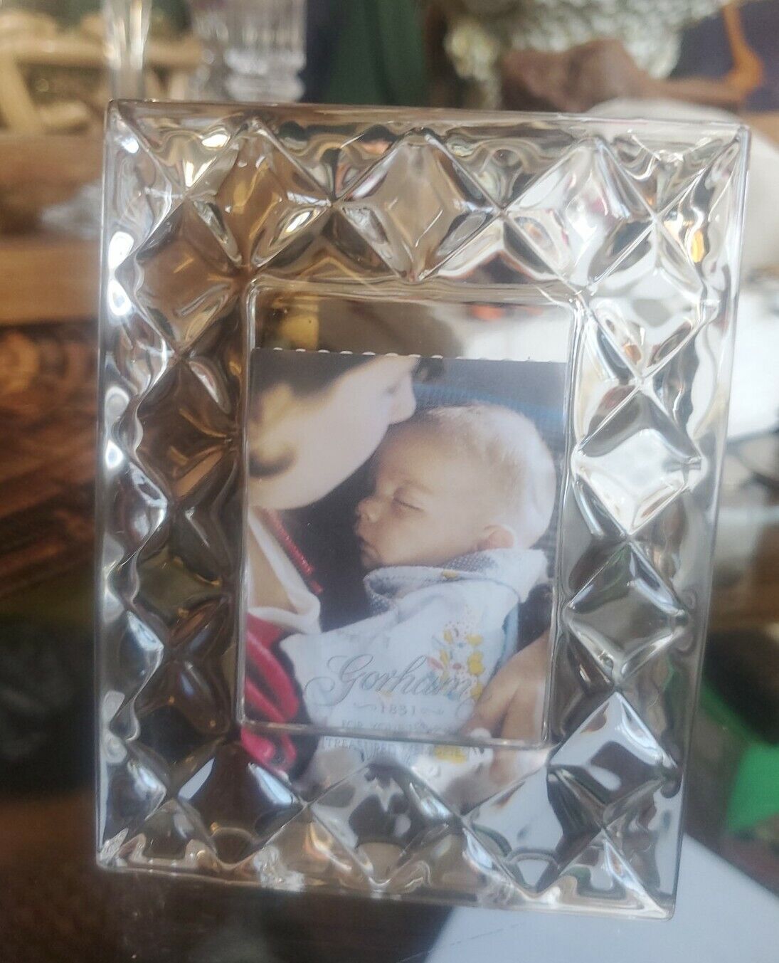 Gorham Sentimental Traditions Mini Frame Full Lead Crystal Frame Czec Republic