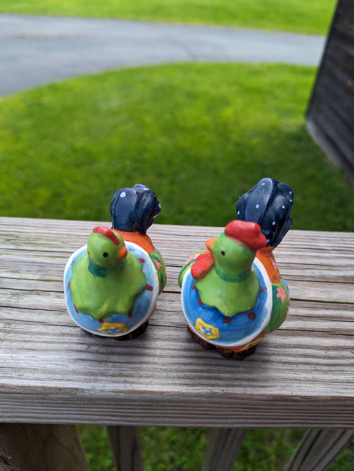 Vintage Bone China Chicken Shakers