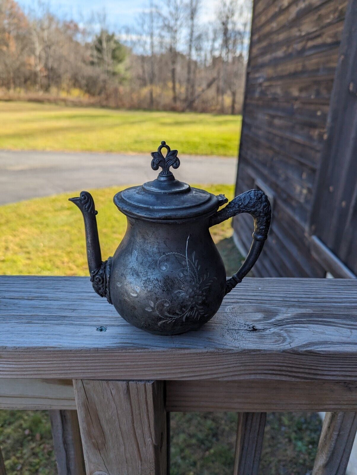 Vintage New Amsterdam Silver Co Quadruple Plated 115 Teapot