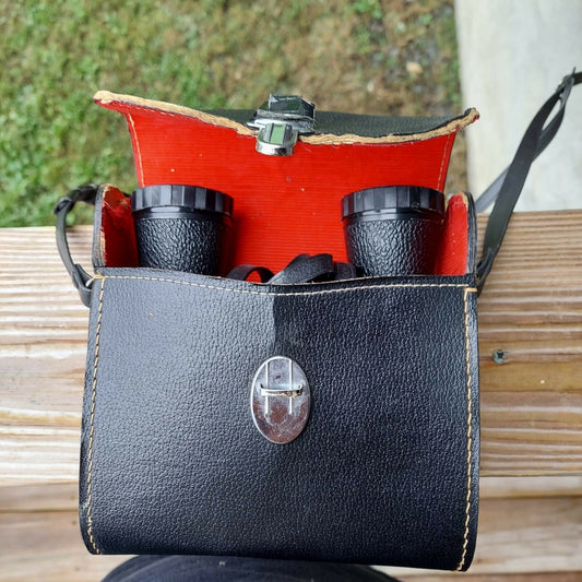 Vintage Condor Binoculars Hunting Outdoors With Leather Case 1x35