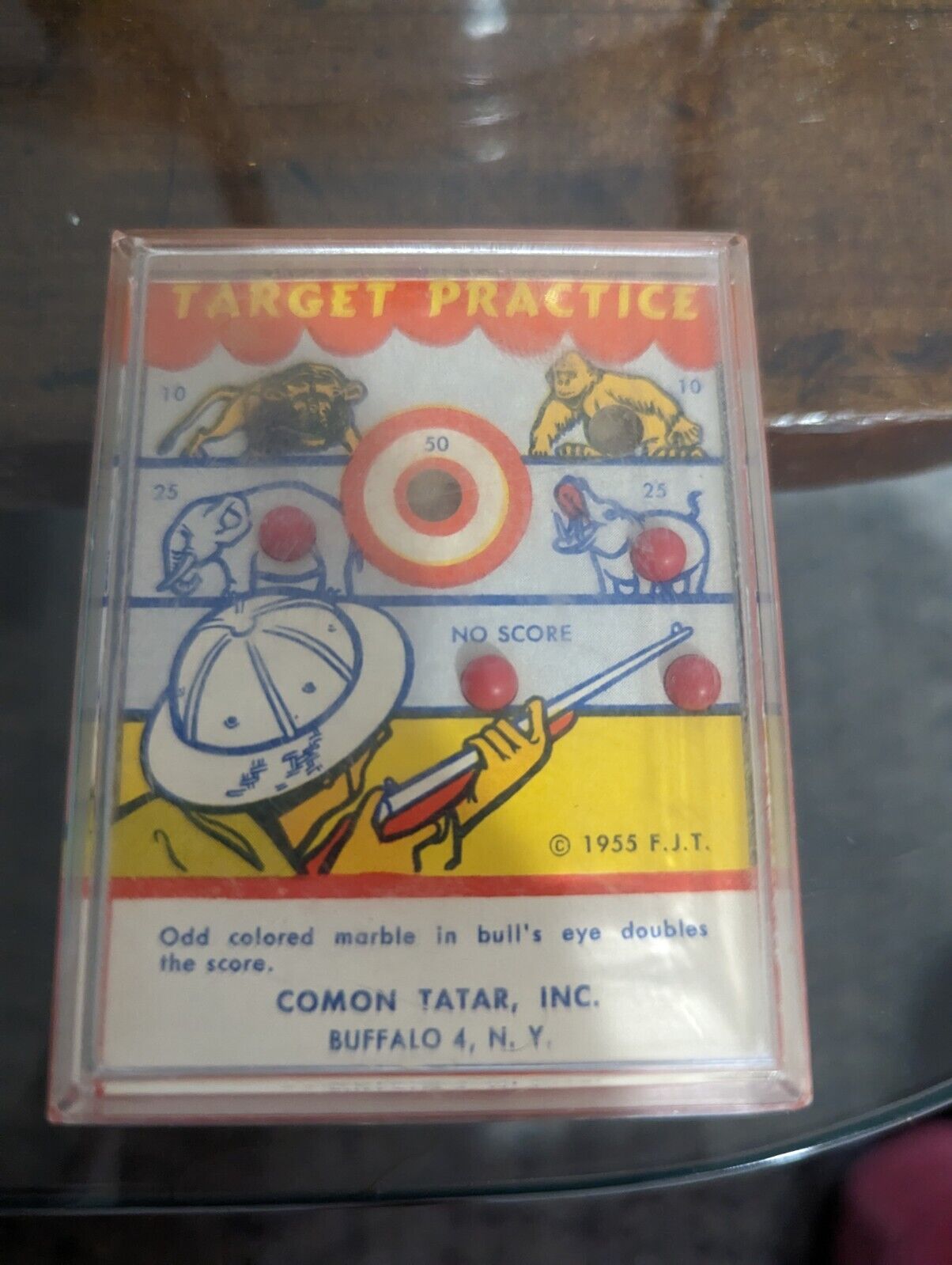 Vintage Target Practice Pinhole Game 1955 Comon Tartar Inc